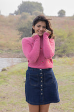 Pink Strawerry Pull Over