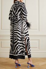 Zebra Print Shirt Dress