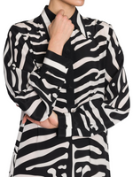 Zebra Print Shirt Dress