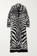 Zebra Print Shirt Dress