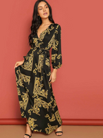 Linen Abstract Printed Maxi Dress (2 Shades)