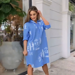 Soft Blue Hue Shirt Dress -Summer Special