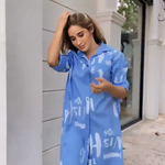 Soft Blue Hue Shirt Dress -Summer Special