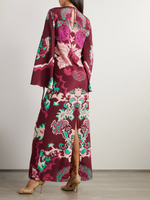 Multicoloured Printed Maxi Dress