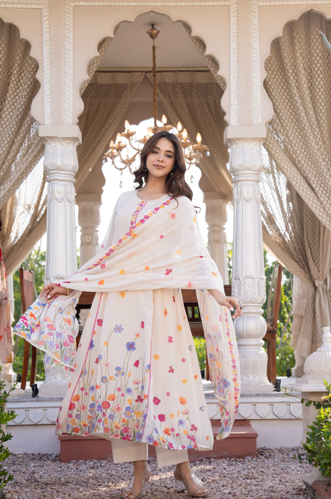 Floral Grace Cotton Suit Set