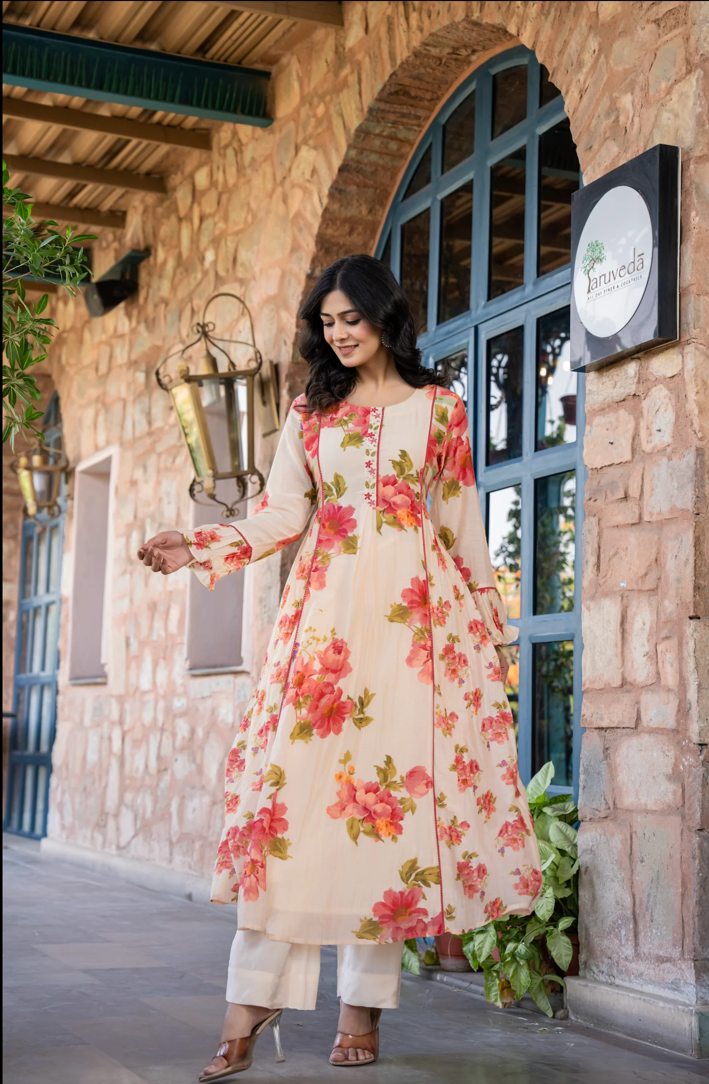 Floral Printed Mul Cotton Suit Set- Summer Special