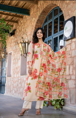Floral Printed Mul Cotton Suit Set- Summer Special