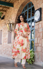 Floral Printed Mul Cotton Suit Set- Summer Special
