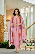 Cotton Dusty Floral Suit Set