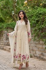 Pearl Blossom Mul Cotton Kurta Suit