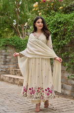 Pearl Blossom Mul Cotton Kurta Suit