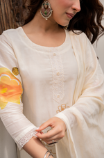 Sunlit Floral Chanderi Suit Set