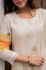 Sunlit Floral Chanderi Suit Set