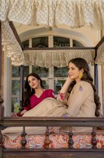 Rani Rose Chanderi Embroidered Suit Set