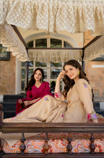 Rani Rose Chanderi Embroidered Suit Set