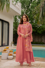 Coral Sunslik A- Line Suit Set