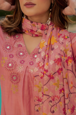 Coral Sunslik A- Line Suit Set