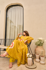Mustard  Muslin Suit Set