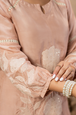 Blush Mulberry Silk Embroideried Co-Ord Set