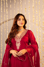 Rose Russian Silk Suit Set