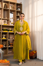 Zari Shimmer Tissue Embroidered Suit Set