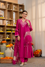 Rani Embellished Crepe Suit Set