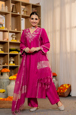 Rani Embellished Crepe Suit Set