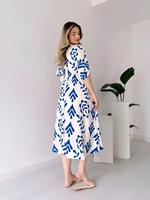 Cotton Printed Casual Maxi Dress (2 Colors)