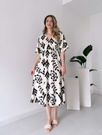 Cotton Printed Casual Maxi Dress (2 Colors)