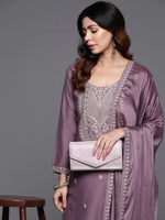 Onion Pink Chanderi kurta pant with Dupatta- Festive Suit