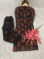 Printed Georgette Kurta with Pant