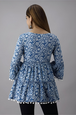 Easy Breezy Cotton Floral Printed Short Kurti