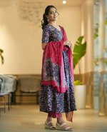 Cotton Kalamkari Anarkali Suit