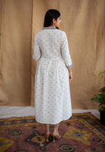 Black & White Block Printed Maxi Dress