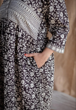 Floral Cotton Block Printed Maxi Dress