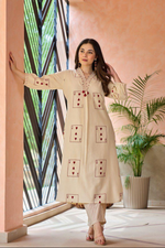 Khadi Cotton Pocket Design Kurta Pant
