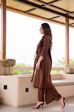 Dark Brown Classic Cotton Co-Ord Set