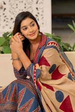 Multicolour Cotton Printed Anarkali Suit