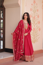 Rani Embroidered Georgette Gown