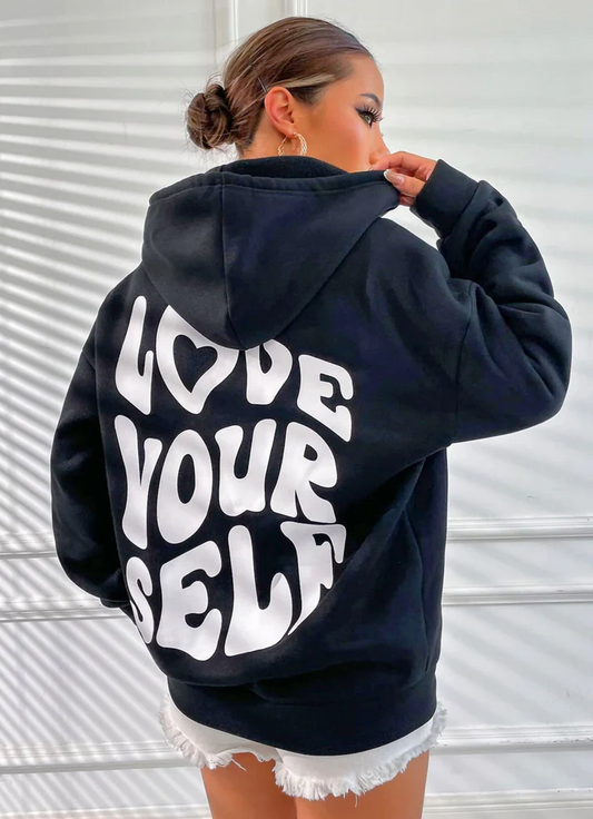 Love Yourself Black Hoodie