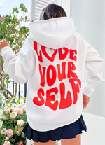 Love Yourself White Hoodie