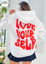 Love Yourself White Hoodie