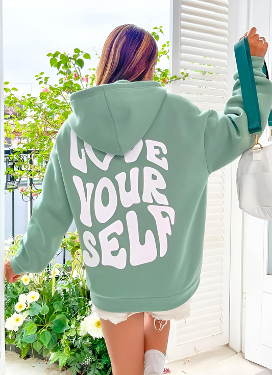 Love Yourself Mint Green Hoodie