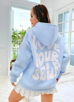 Love Yourself Baby Blue Hoodie