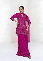 Georgette Embroidered Sharara