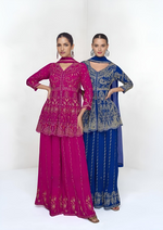 Georgette Embroidered Sharara