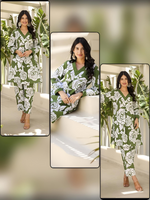 Floral Printed Cotton Co-Ord Set ( 2 Colors)