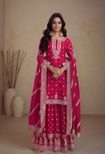 Chinon Embroidered Sharara Suit