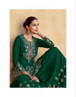 Chinon Silk Embroidered Sharara Suit