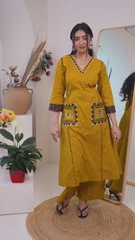 Gamthi Cotton Kurta & Plazzo Set (4 Colors)